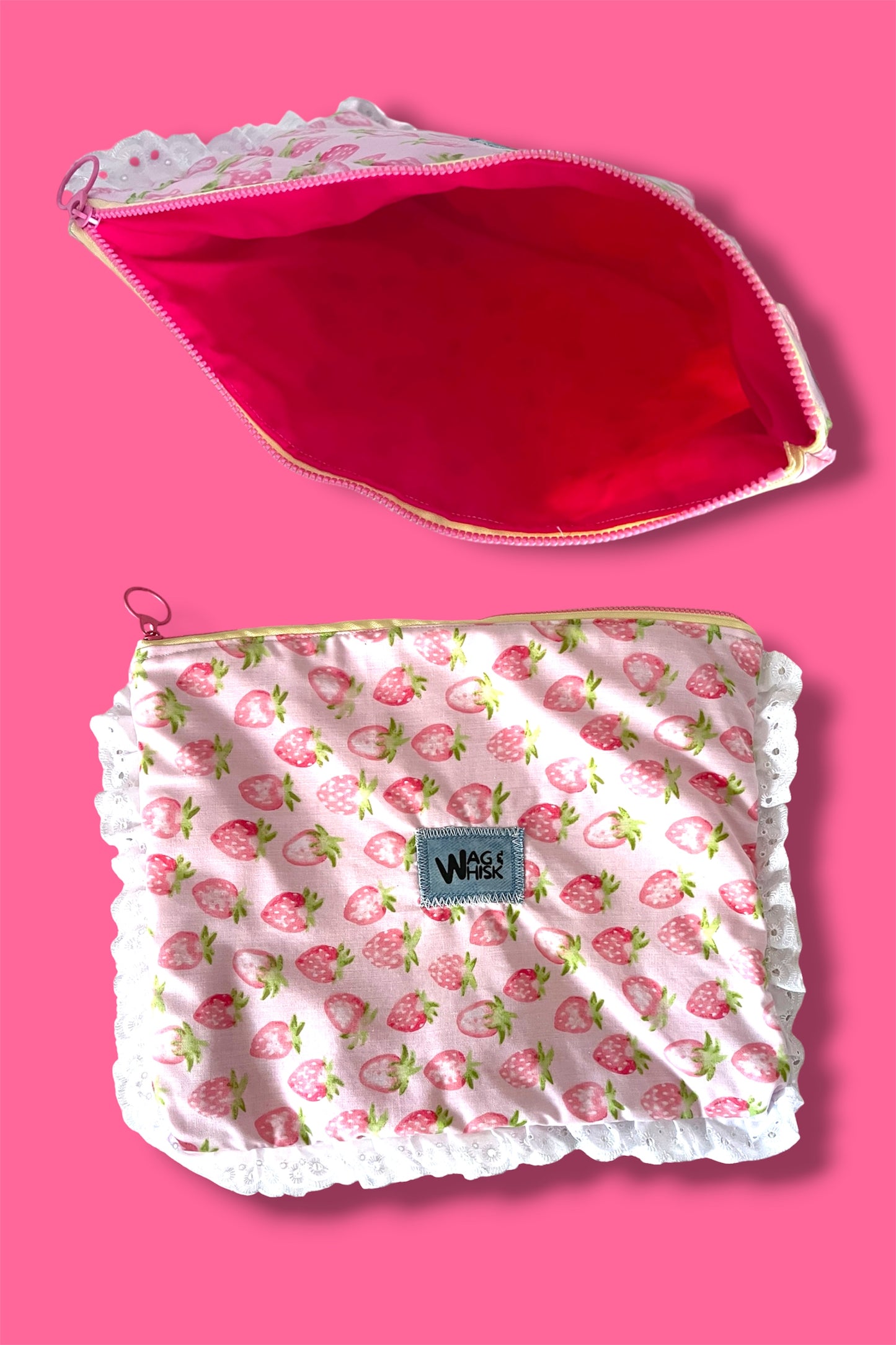Our RUFF cut Zipper Pouches
