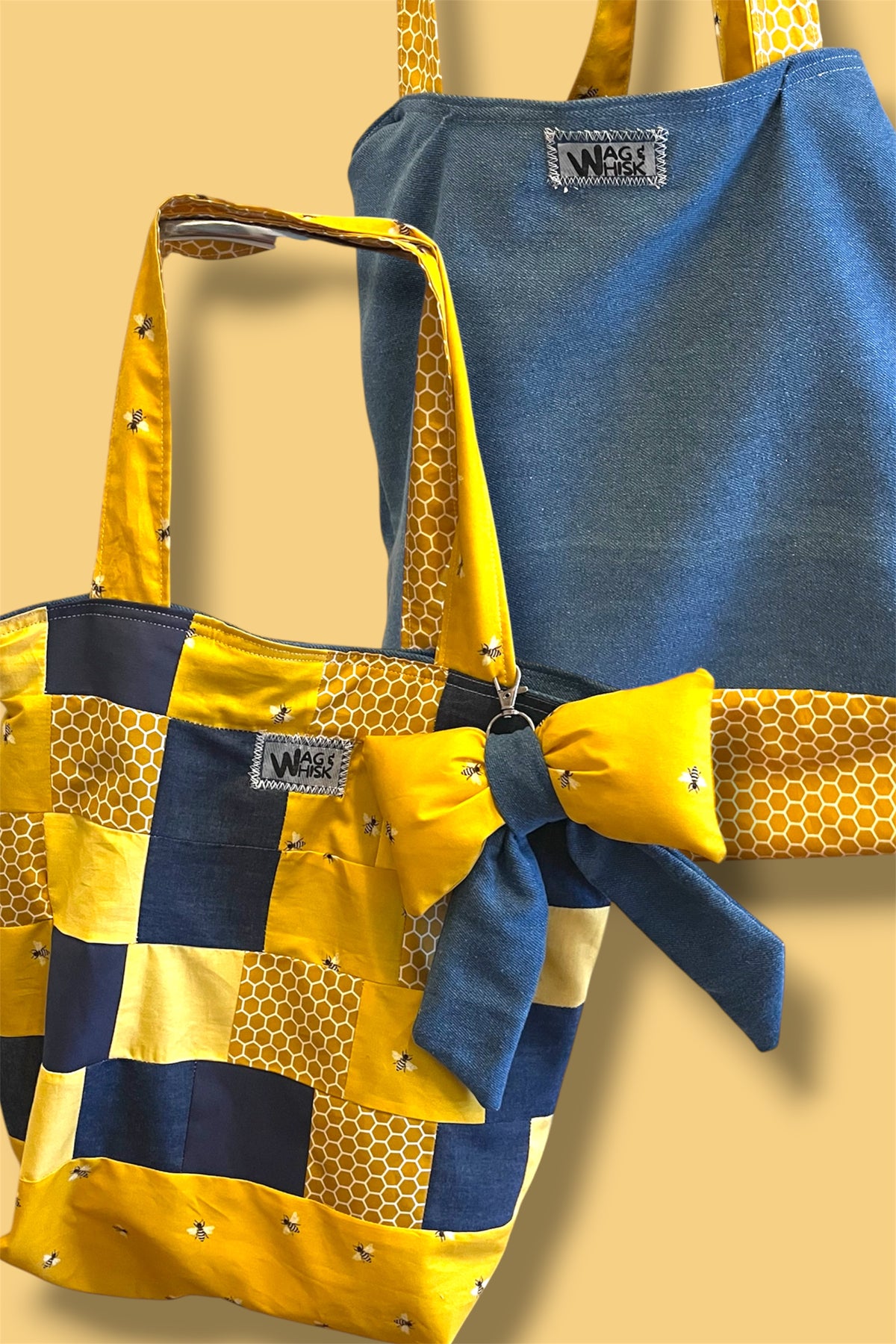 Our RUFF Cut Reversible Tote Bags
