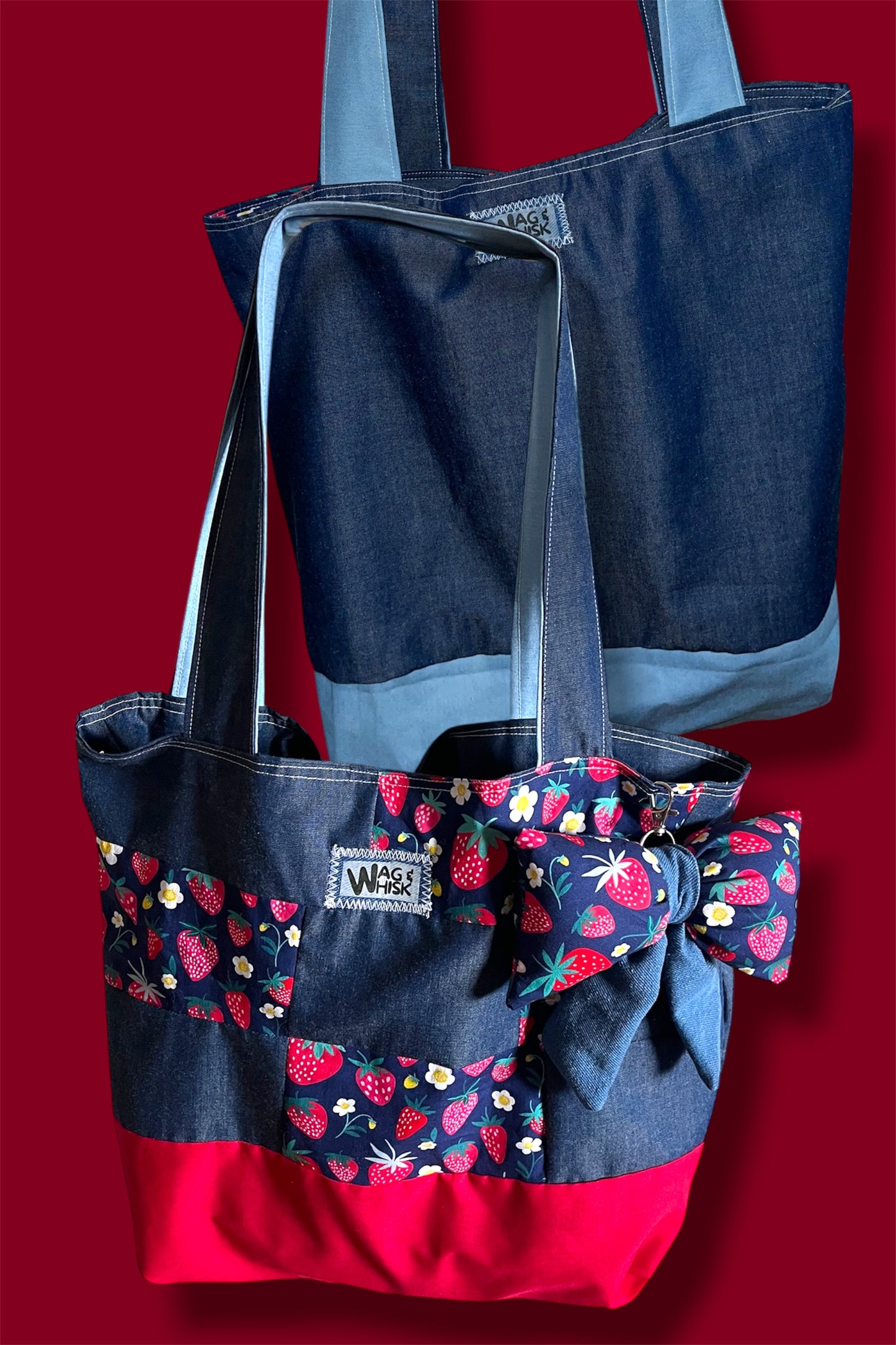 Our RUFF Cut Reversible Tote Bags