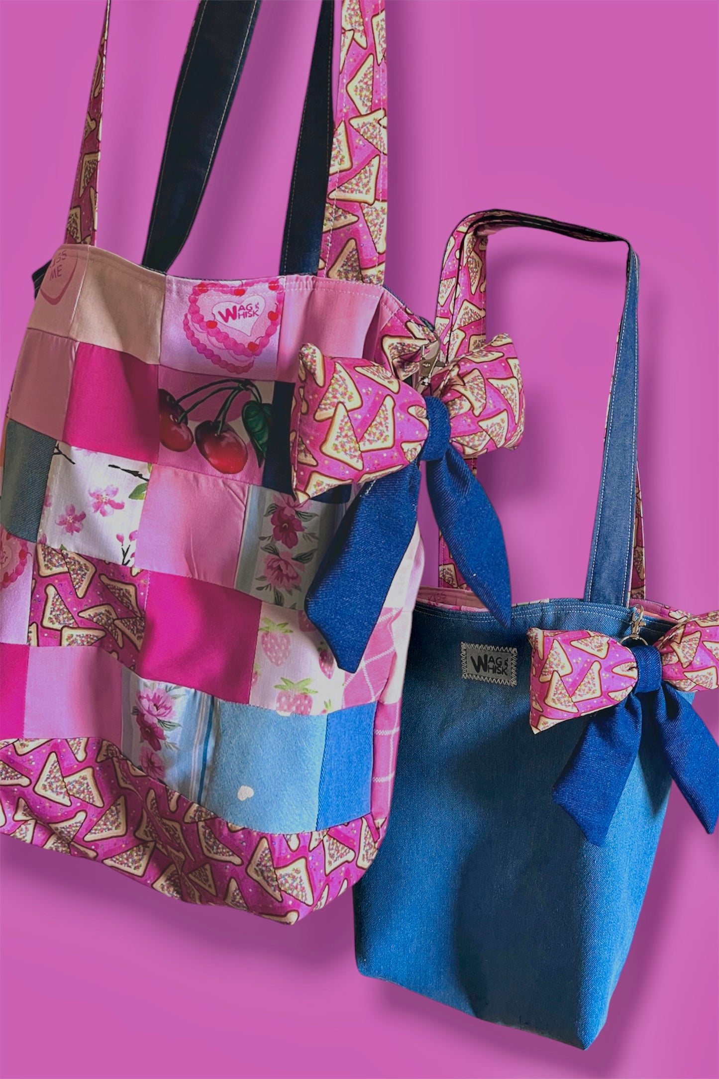 Our RUFF Cut Reversible Tote Bags