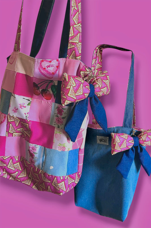 Our RUFF Cut Reversible Tote Bags
