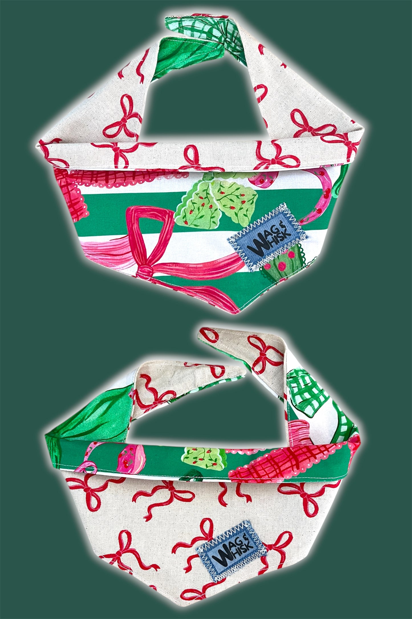 Christmas Tie-Up Reversible Bandana - Build Your Own