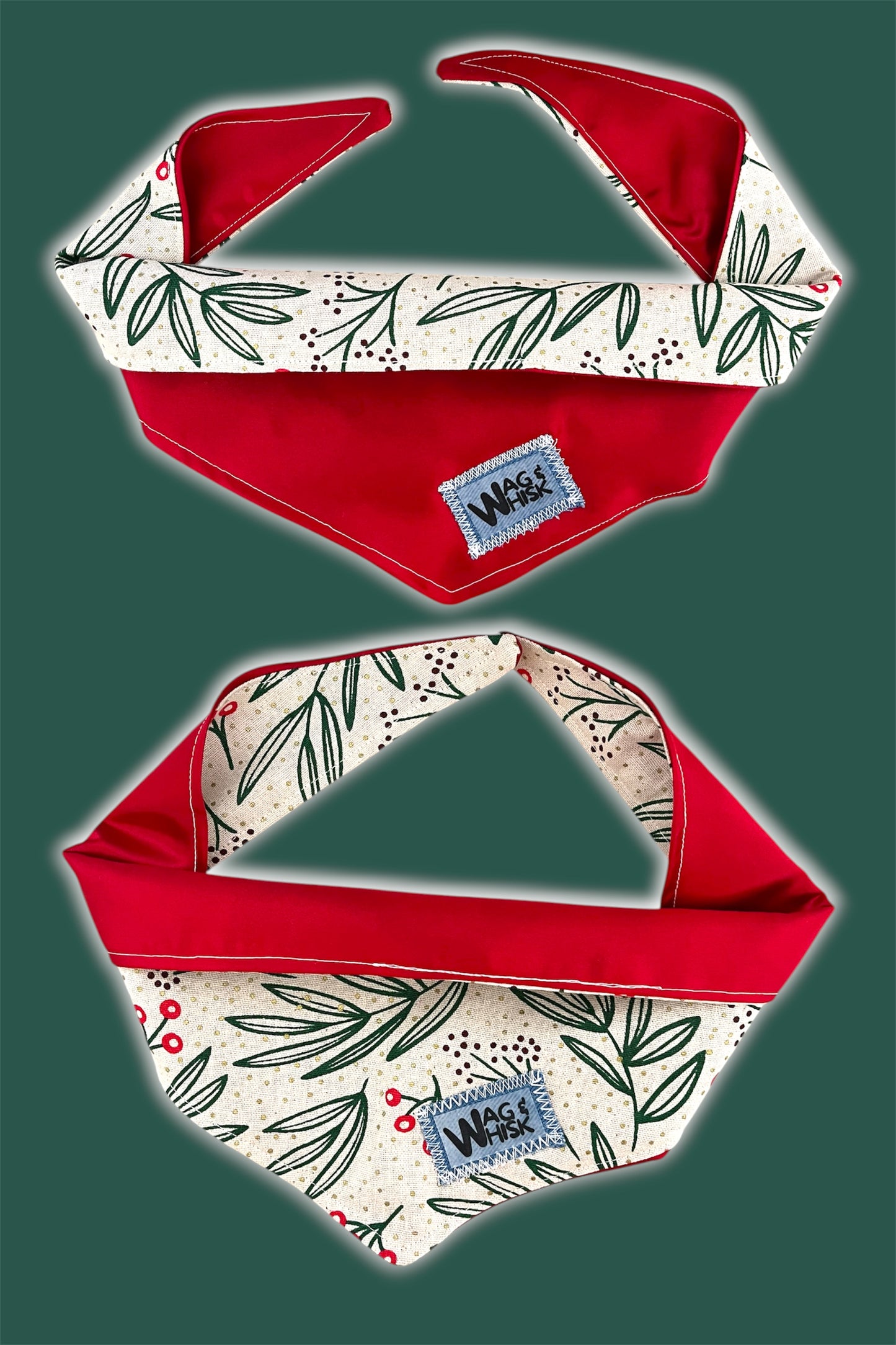 Christmas Tie-Up Reversible Bandana - Build Your Own