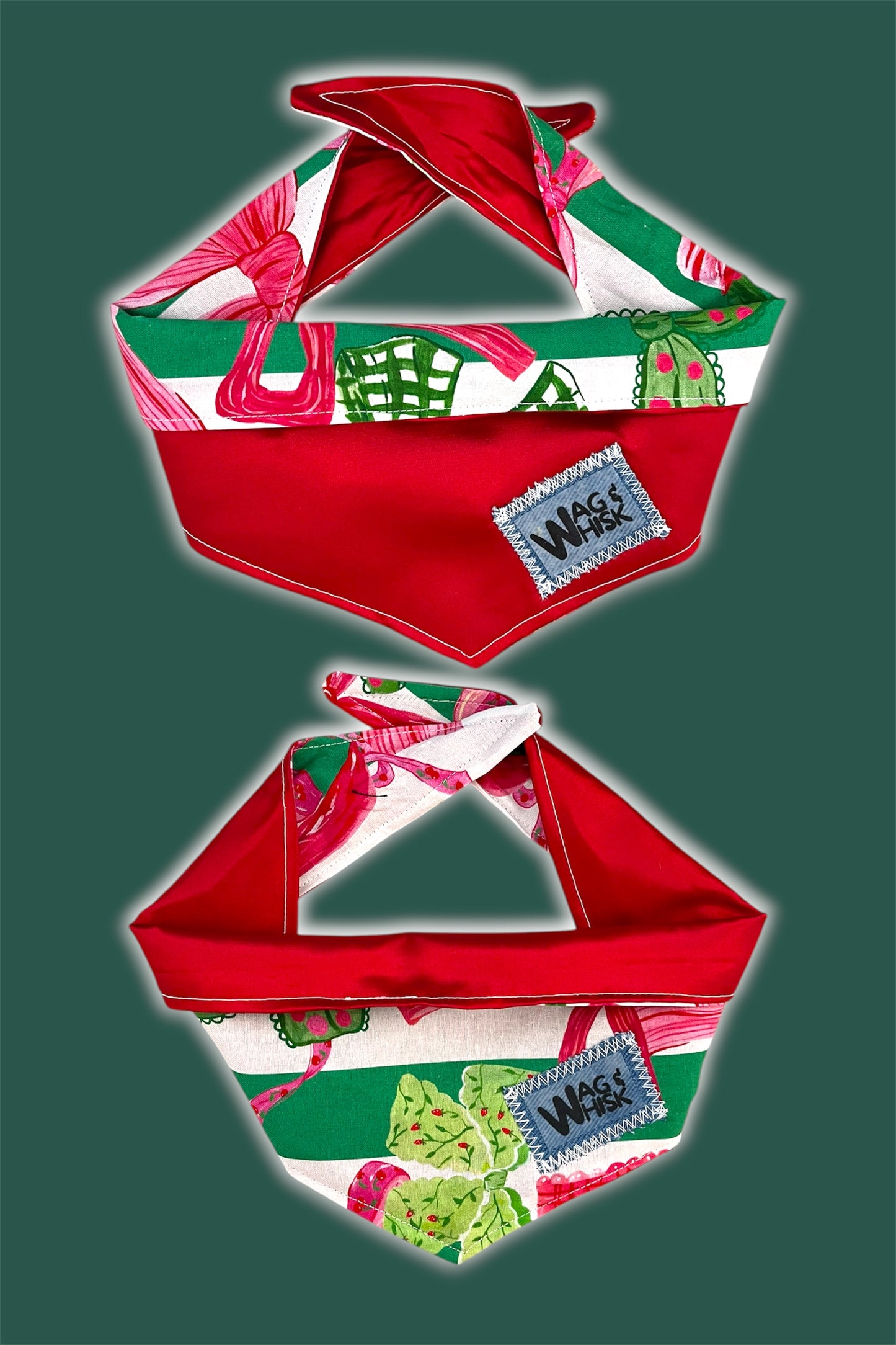 Christmas Tie-Up Reversible Bandana - Build Your Own