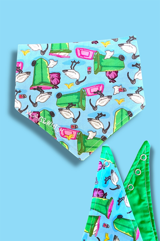Our RUFF Cut 3-Snap Bandanas
